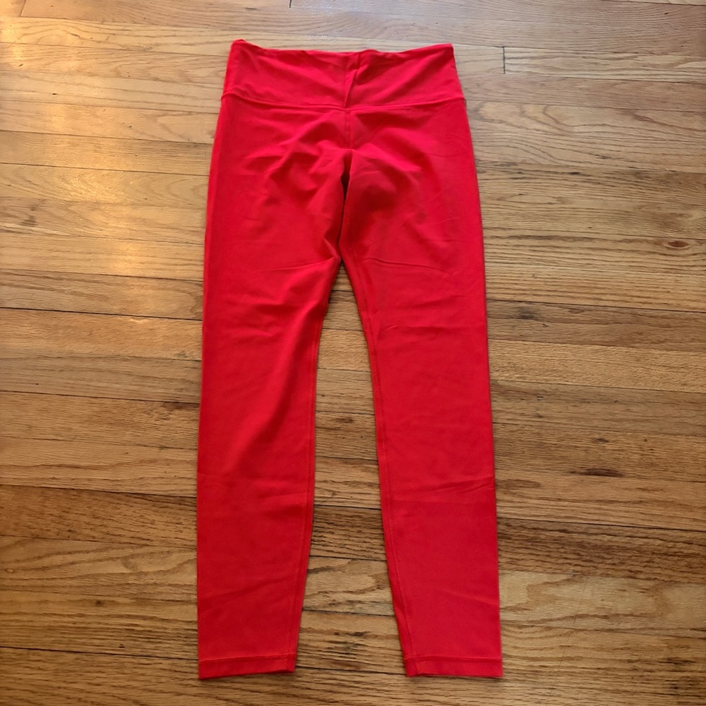 Athleta Ultra High Rise Elation Tight Red Leggings Medium - Picture 2 of 7